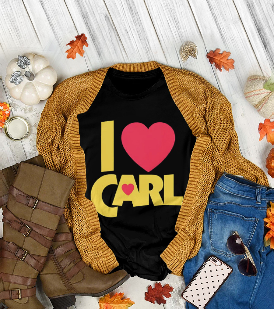 I Love Carl Heart Dungeon Crawler T-Shirt