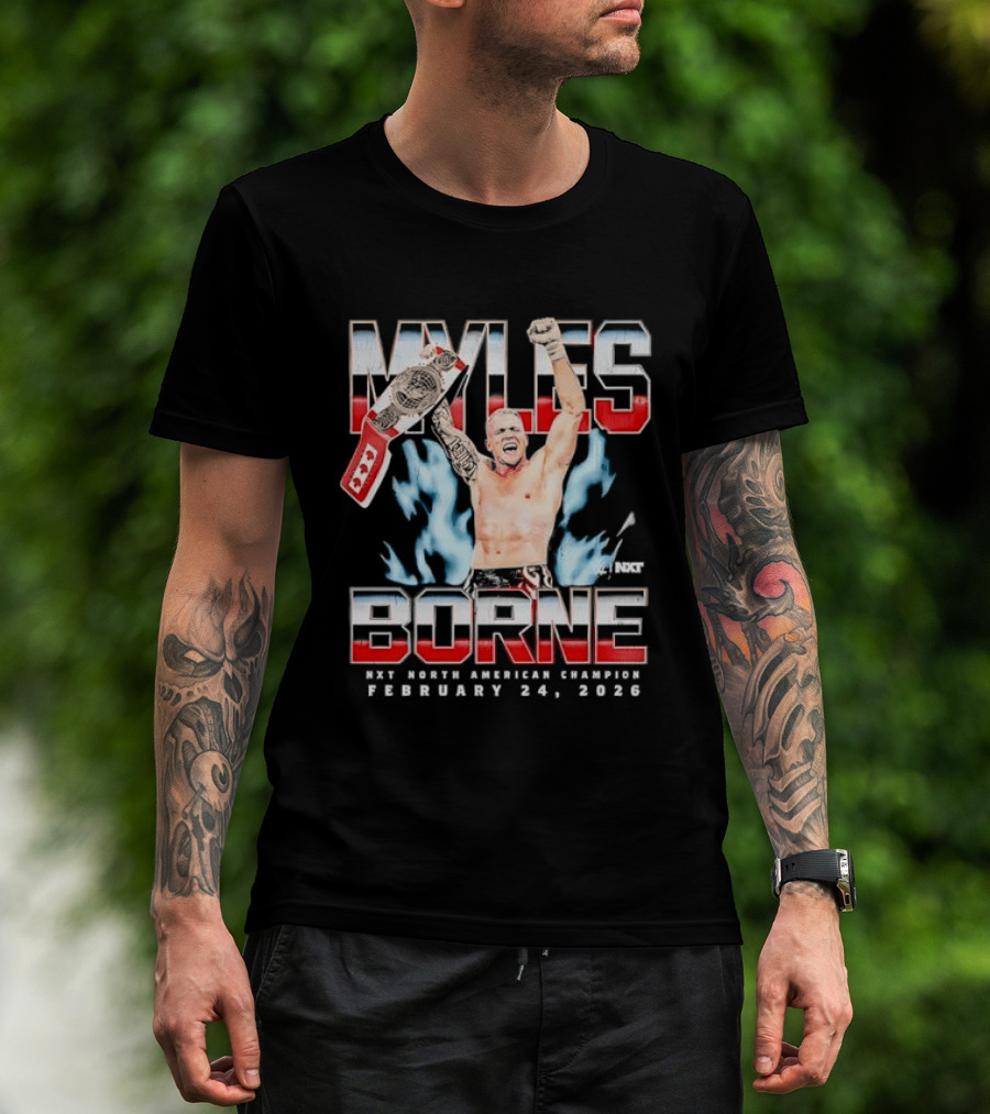 Myles Borne NXT North American Champion February 24 2026 T-Shirt