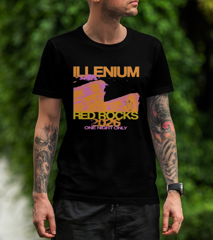 ILLENIUM Red Rocks 2026 One Night Only Event August 19 T-Shirt