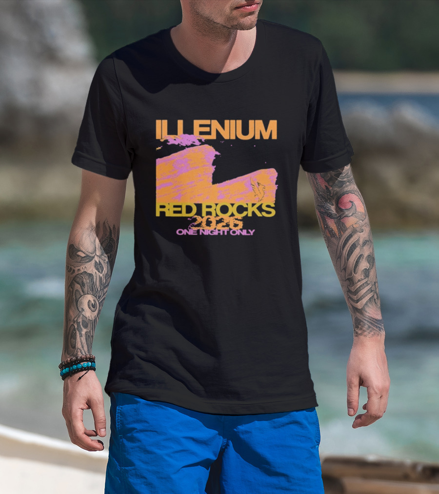 ILLENIUM Red Rocks 2026 One Night Only Event August 19 T-Shirt