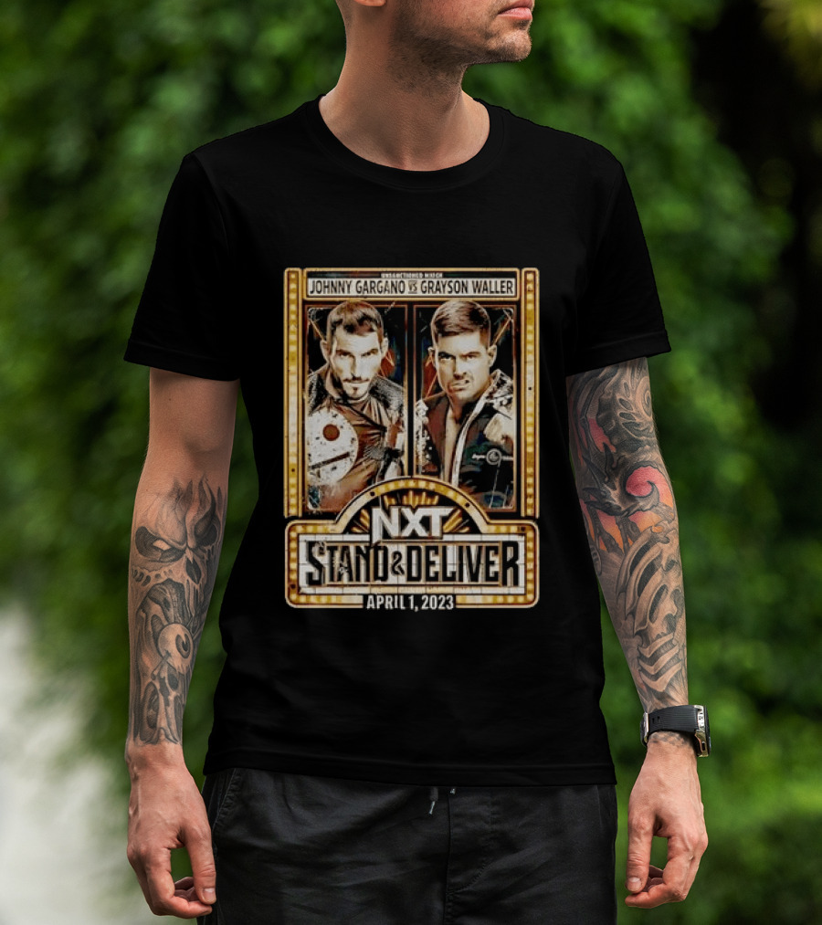 NXT Stand & Deliver April 1 2023 Johnny Gargano Vs Grayson Waller Showdown T-Shirt