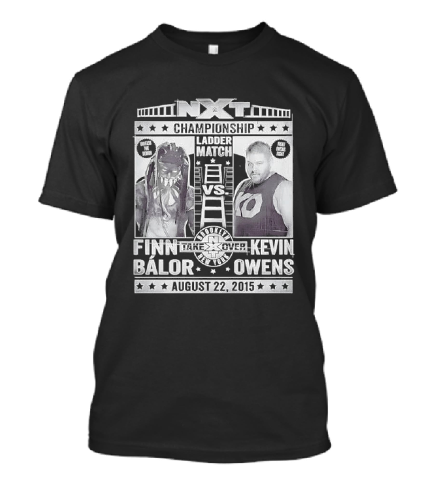 NXT Championship Ladder Match Finn Balor Vs Kevin Owens August 22 2015 T-Shirt
