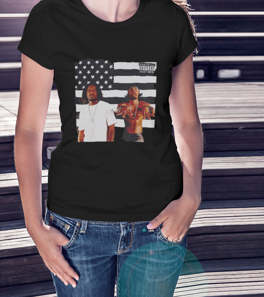 OutKirk Kirk X Floyd American Flag Explicit Content T-Shirt
