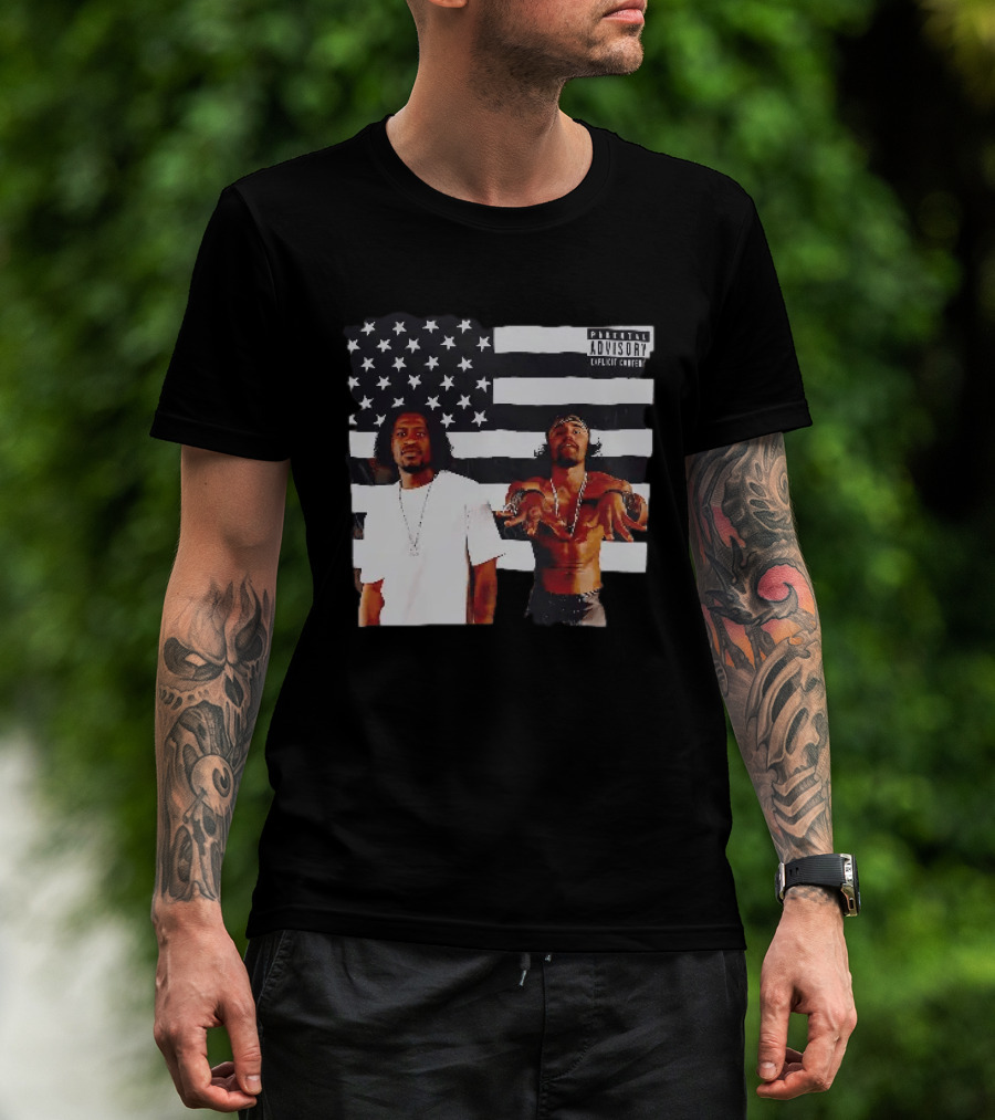 OutKirk Kirk X Floyd American Flag Explicit Content T-Shirt
