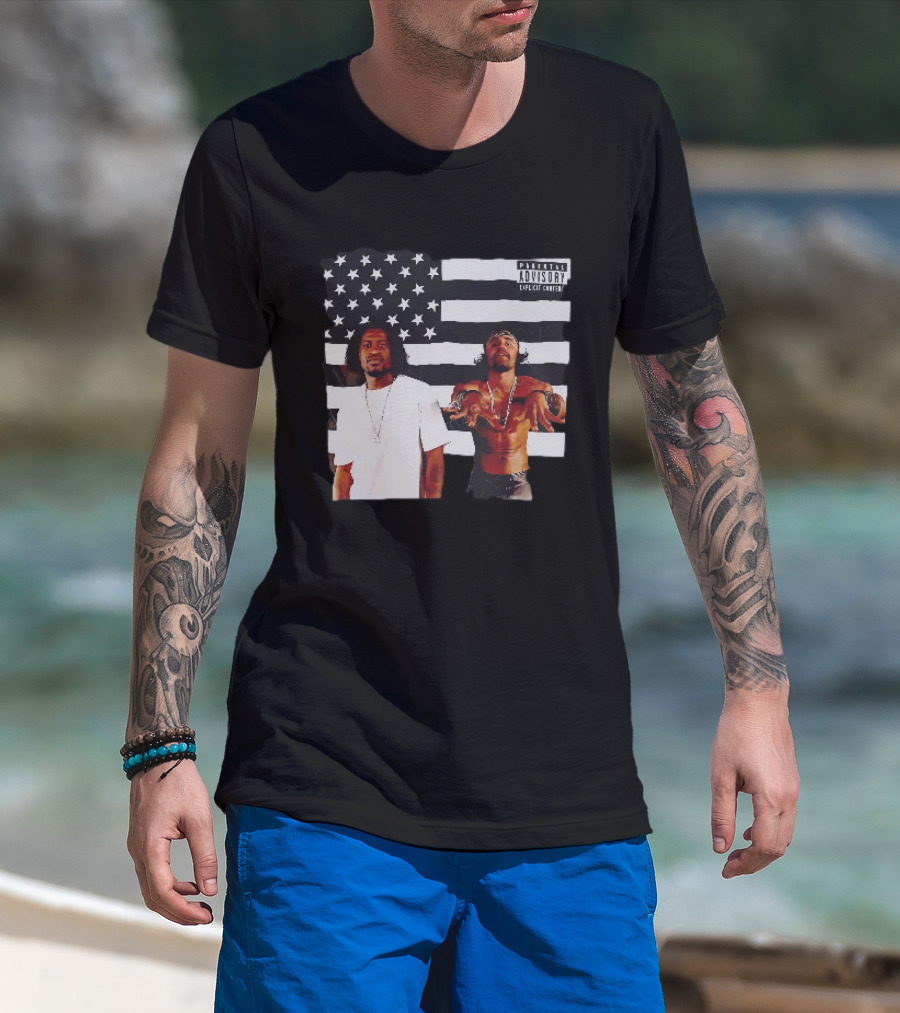 OutKirk Kirk X Floyd American Flag Explicit Content T-Shirt