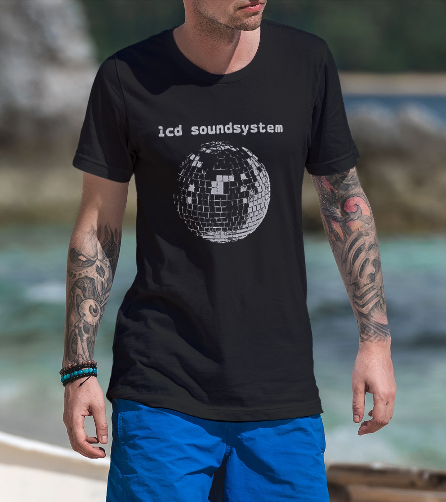 LCD Soundsystem Disco Ball Music Icon Reflective Sphere T-Shirt