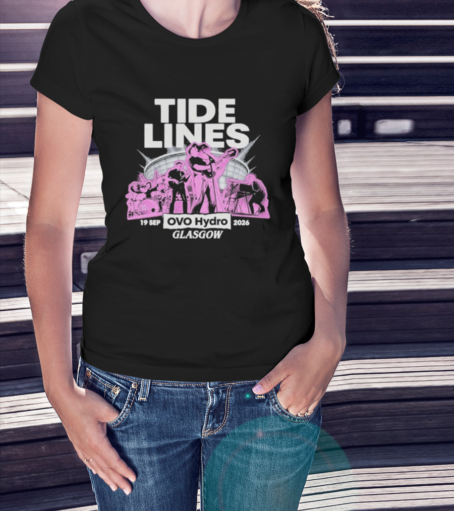 Tide Lines Live OVO Hydro September 19 2026 Glasgow Event T-Shirt