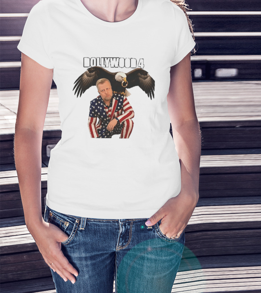 Dollywood 4 American Flag Suit Bald Eagle Ring T-Shirt