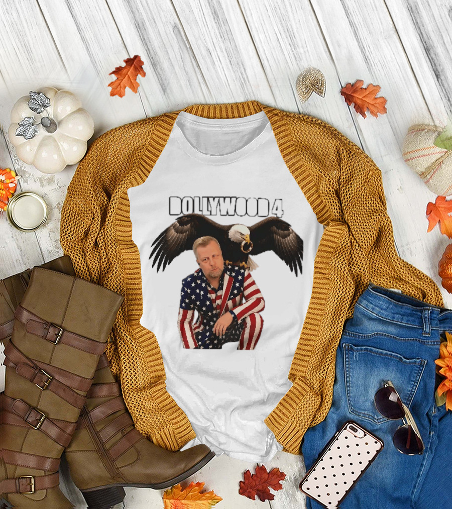 Dollywood 4 American Flag Suit Bald Eagle Ring T-Shirt
