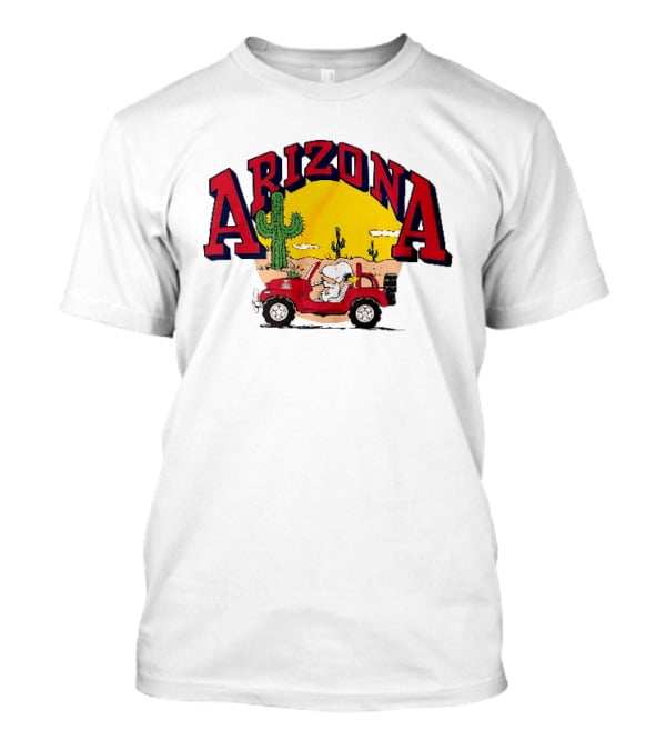 Snoopy Arizona Desert Adventure With Cactus And Red Buggy T-Shirt