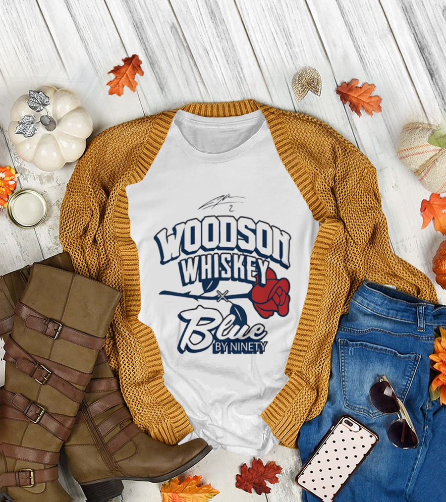 Woodson Whiskey Blue By Ninety Red Rose Collaboration T-Shirt