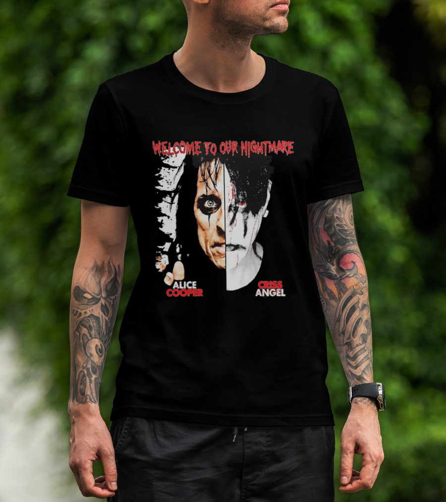 Welcome To Our Nightmare Alice Cooper Criss Angel Collaboration T-Shirt