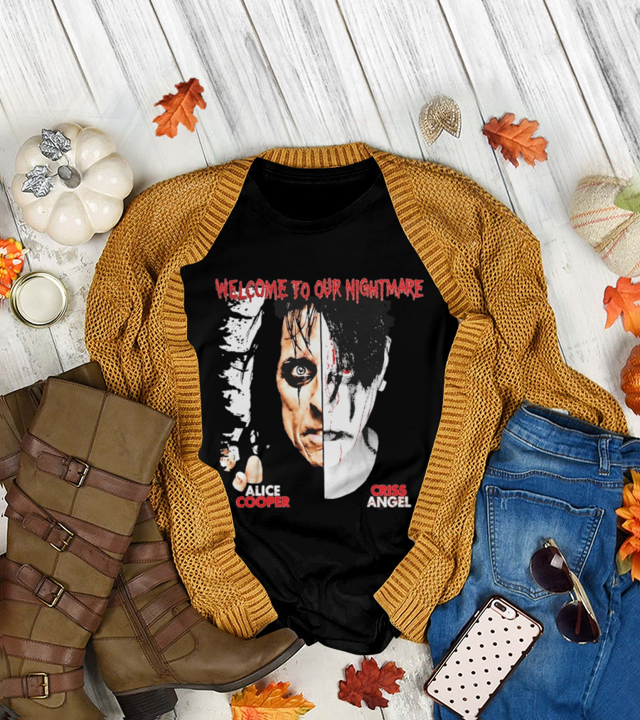 Welcome To Our Nightmare Alice Cooper Criss Angel Collaboration T-Shirt