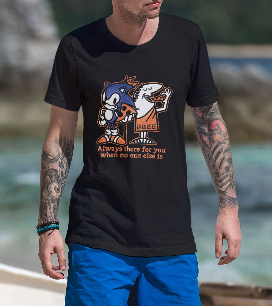 Sonic And Snoopy Always There For You When No One Else Is T-Shirt