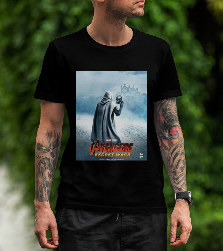 Marvel Studios Avengers Secret Wars Doctor Doom Hooded Villain Castle T-Shirt