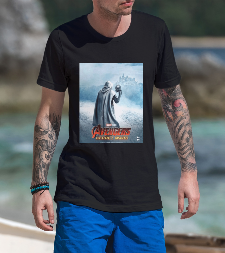 Marvel Studios Avengers Secret Wars Doctor Doom Hooded Villain Castle T-Shirt