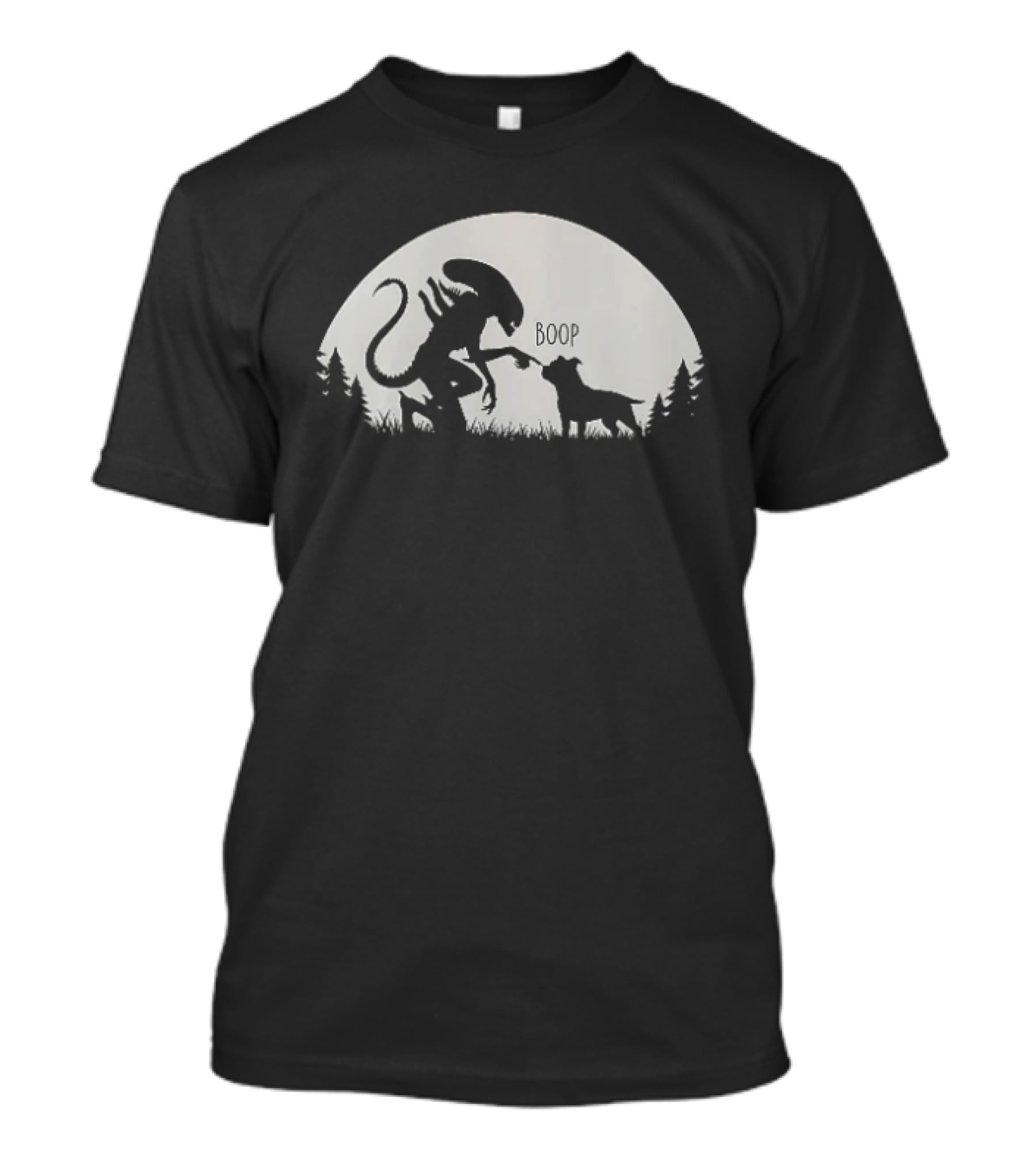 Boop Alien And Dog Forest T-Shirt