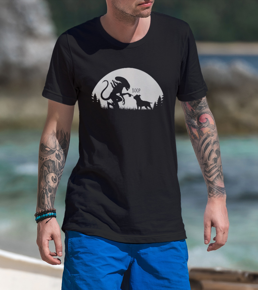 Boop Alien And Dog Forest T-Shirt