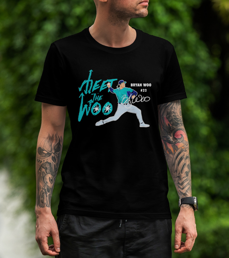 Bryan Woo Seattle Mariners Meet The Woo MLB 2026 #22 T-Shirt