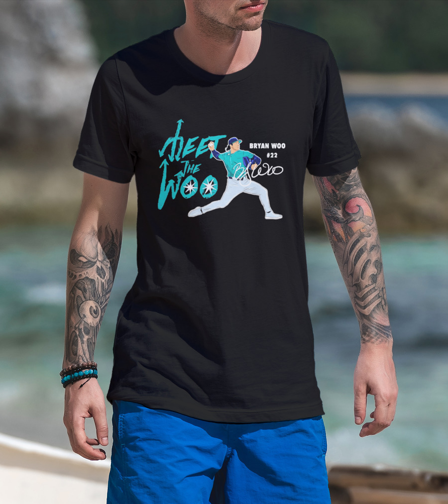 Bryan Woo Seattle Mariners Meet The Woo MLB 2026 #22 T-Shirt