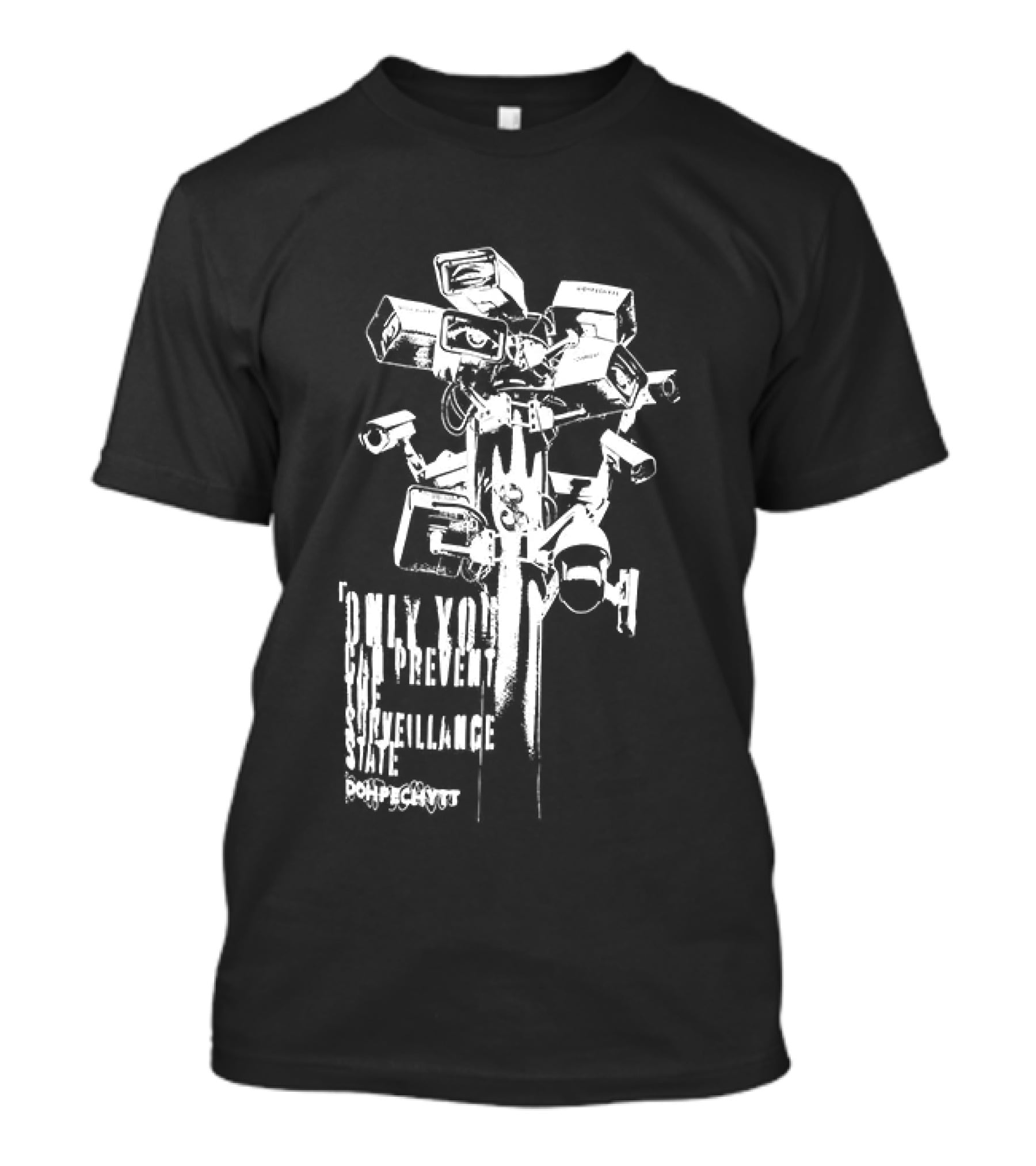 CCTV Security Camera Dystopian Only You Can Prevent The Surveillance State Flock T-Shirt