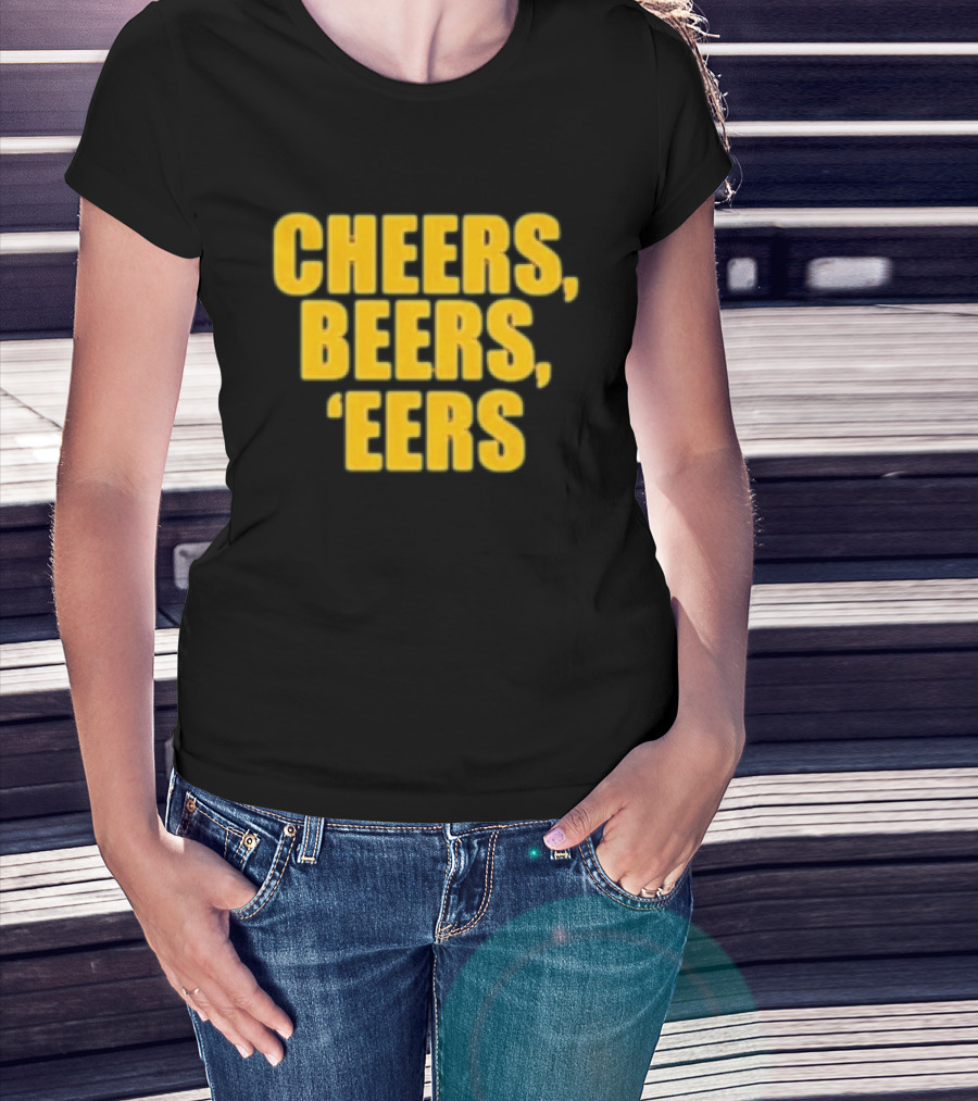 Cheers Beers 'Eers West Virginia Mountaineers NCAA Tailgate Party T-Shirt