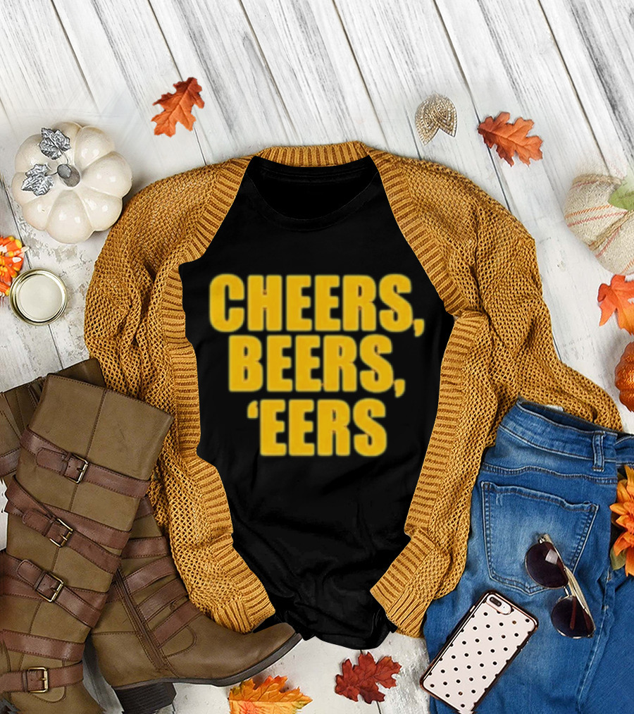 Cheers Beers 'Eers West Virginia Mountaineers NCAA Tailgate Party T-Shirt