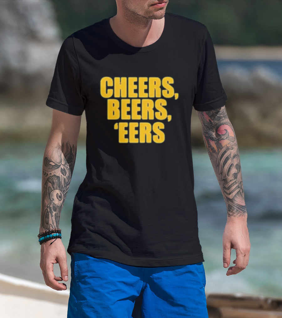 Cheers Beers 'Eers West Virginia Mountaineers NCAA Tailgate Party T-Shirt
