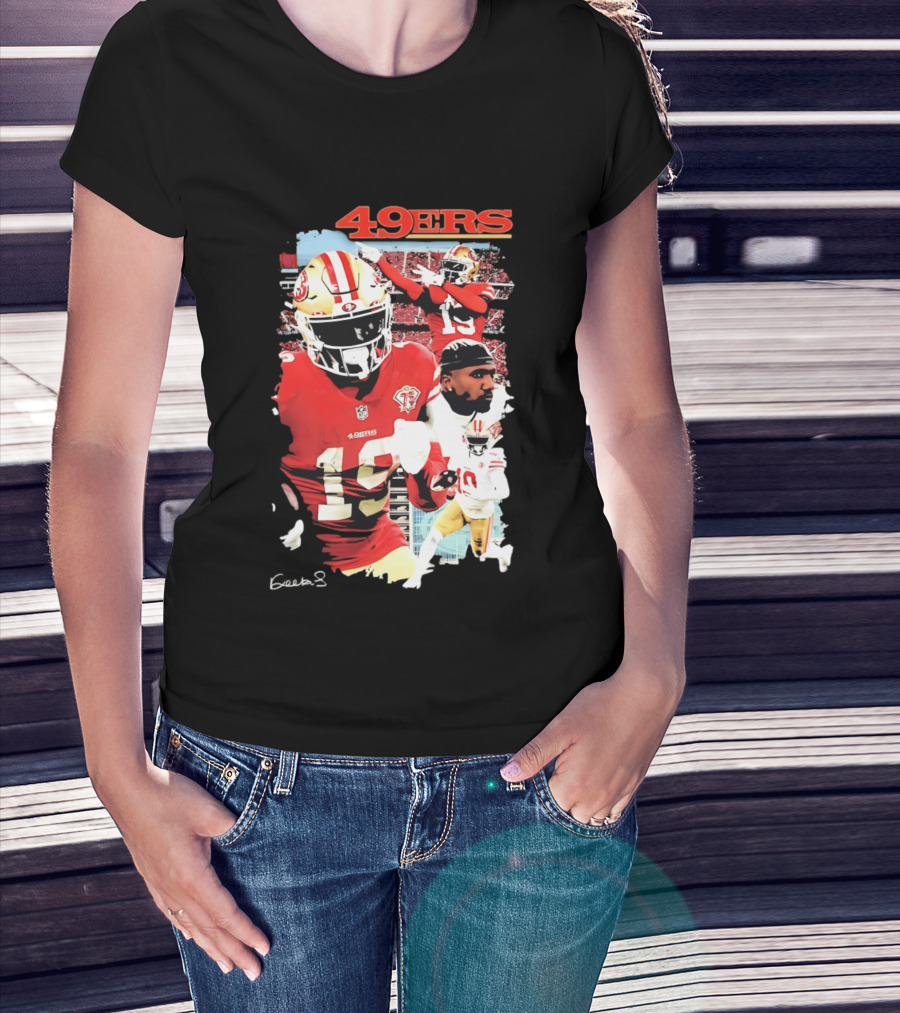 San Francisco 49ers Deebo Samuel 19 NFL Football Collage T-Shirt
