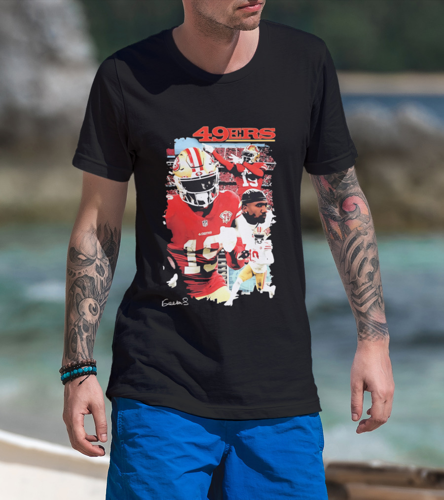 San Francisco 49ers Deebo Samuel 19 NFL Football Collage T-Shirt