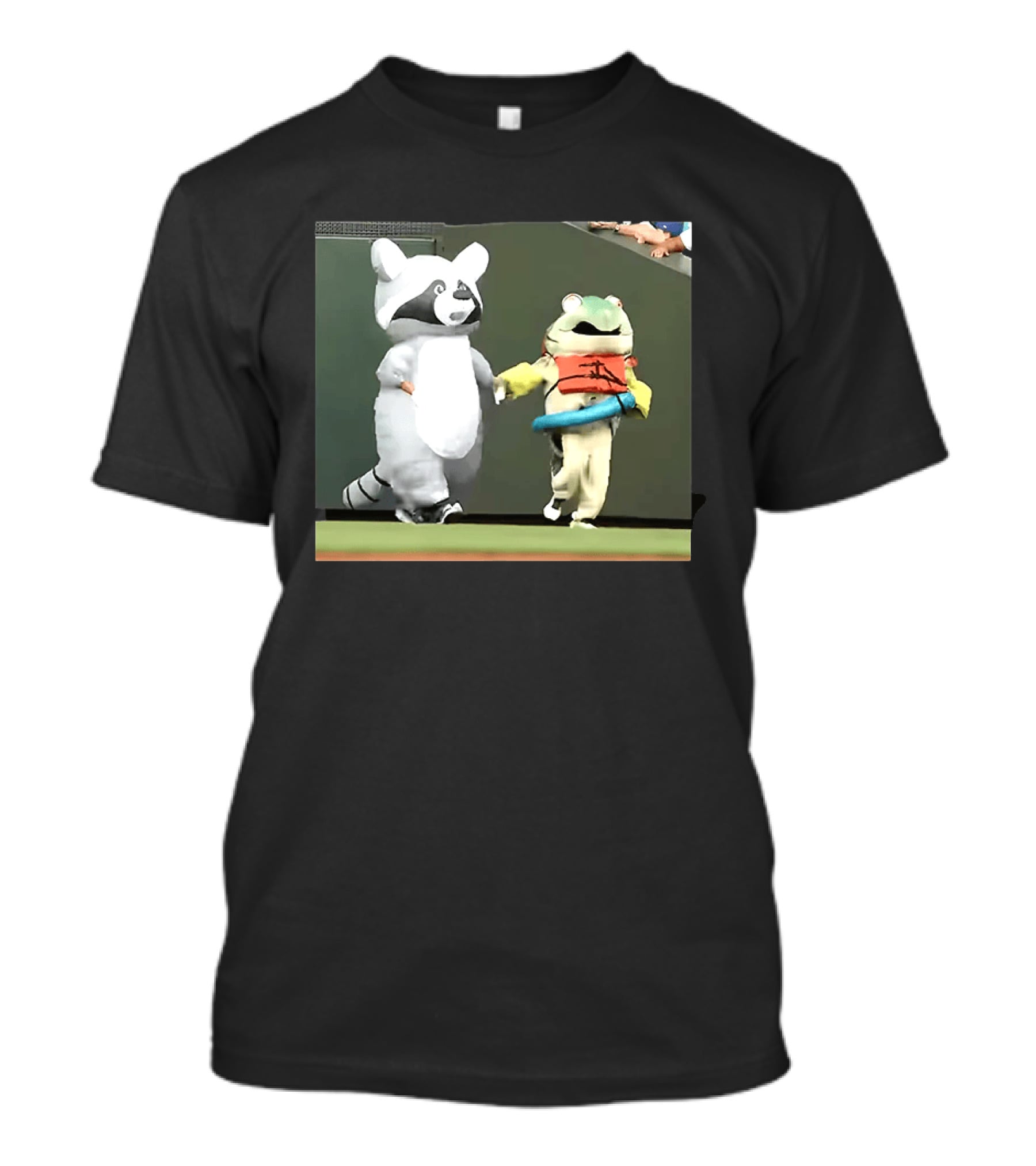 Seattle Mariners Mascots Jimothy Vs Humpy Salmon Running Event T-Shirt