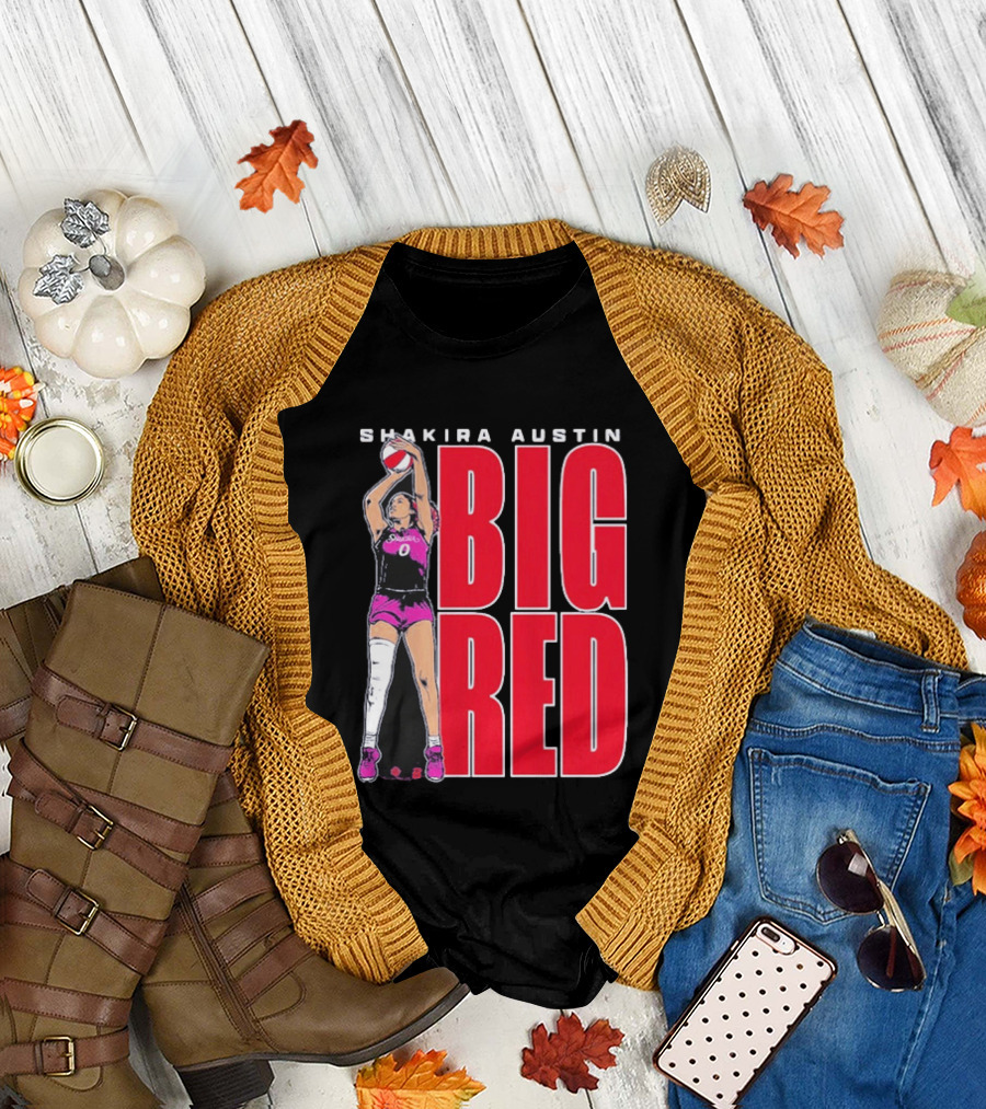 Shakira Austin Big Red Basketball Player T-Shirt