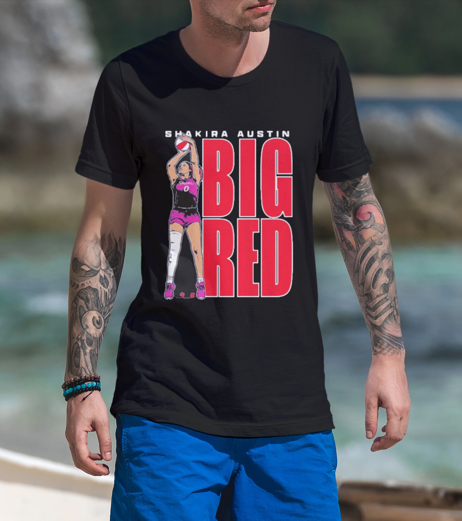 Shakira Austin Big Red Basketball Player T-Shirt