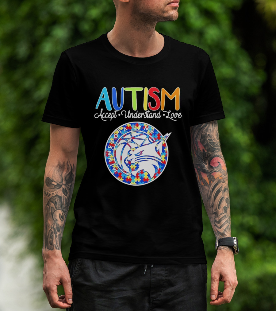 Minnesota Lynx Autism Accept Understand Love 2026 T-Shirt