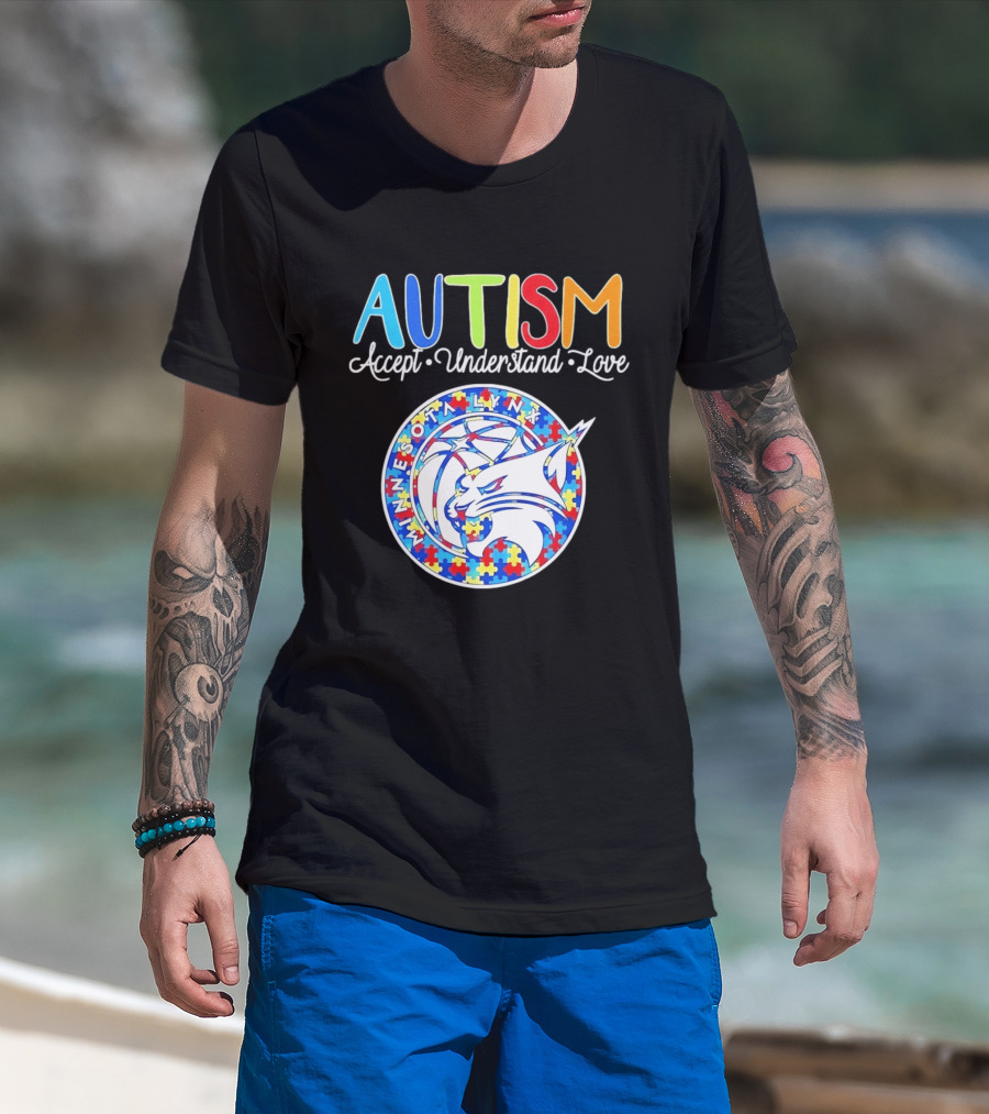 Minnesota Lynx Autism Accept Understand Love 2026 T-Shirt