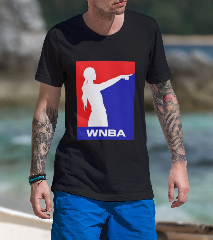 WNBA Red And Blue Sophie Cunningham Basketball T-Shirt