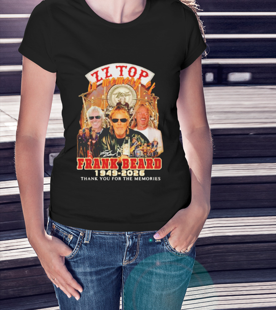 ZZ Top Frank Beard 1949 2026 In Memory Thank You For The Memories T-Shirt
