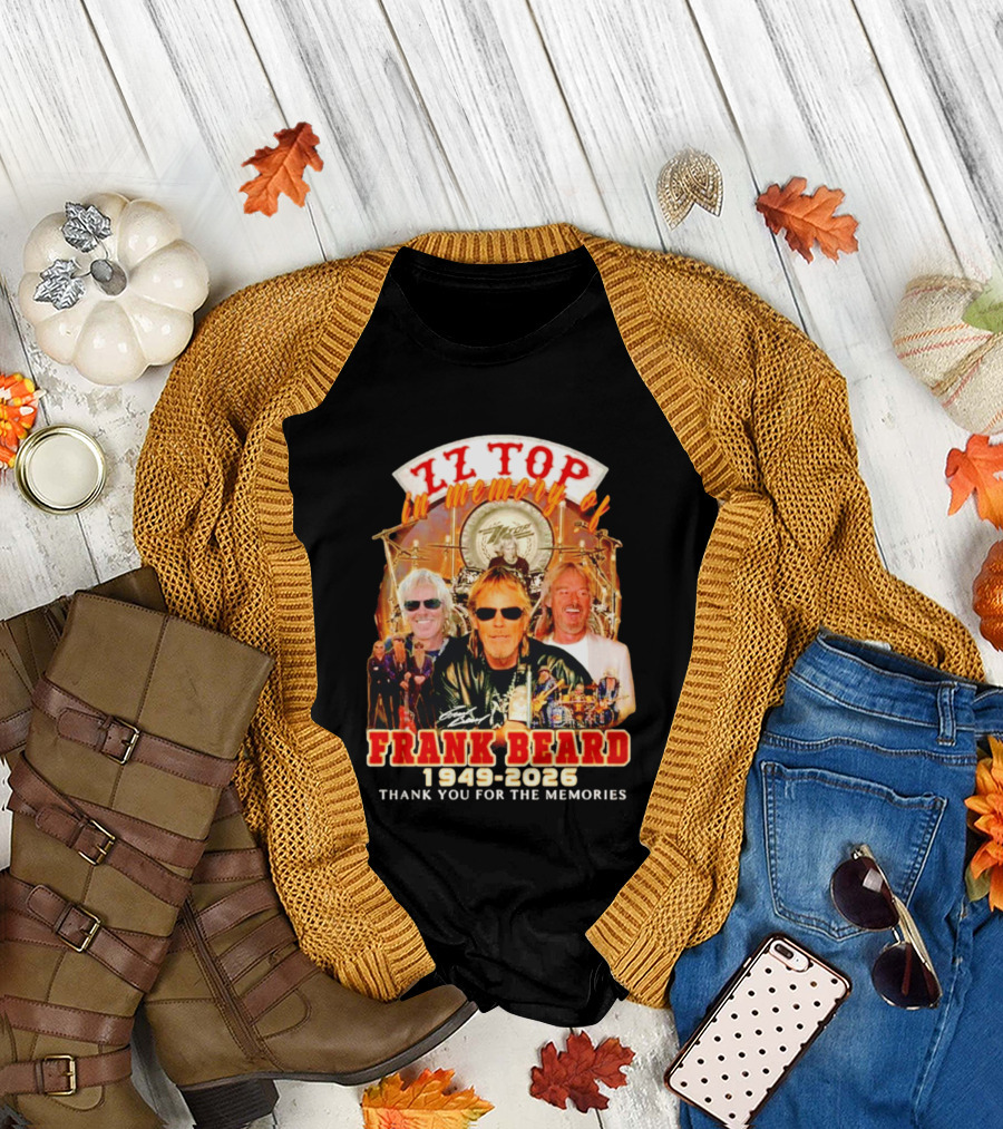 ZZ Top Frank Beard 1949 2026 In Memory Thank You For The Memories T-Shirt