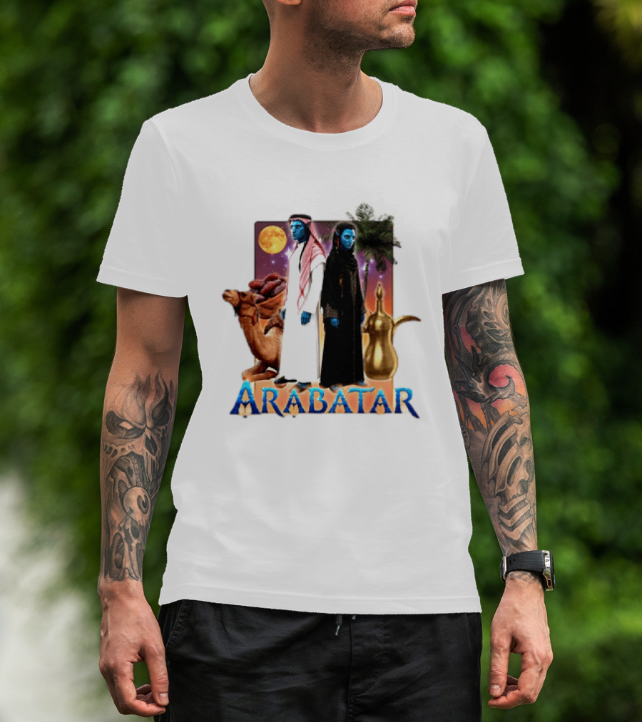 ARABATAR Fantasy Characters With Camel Dates Kettle Palm Moon T-Shirt