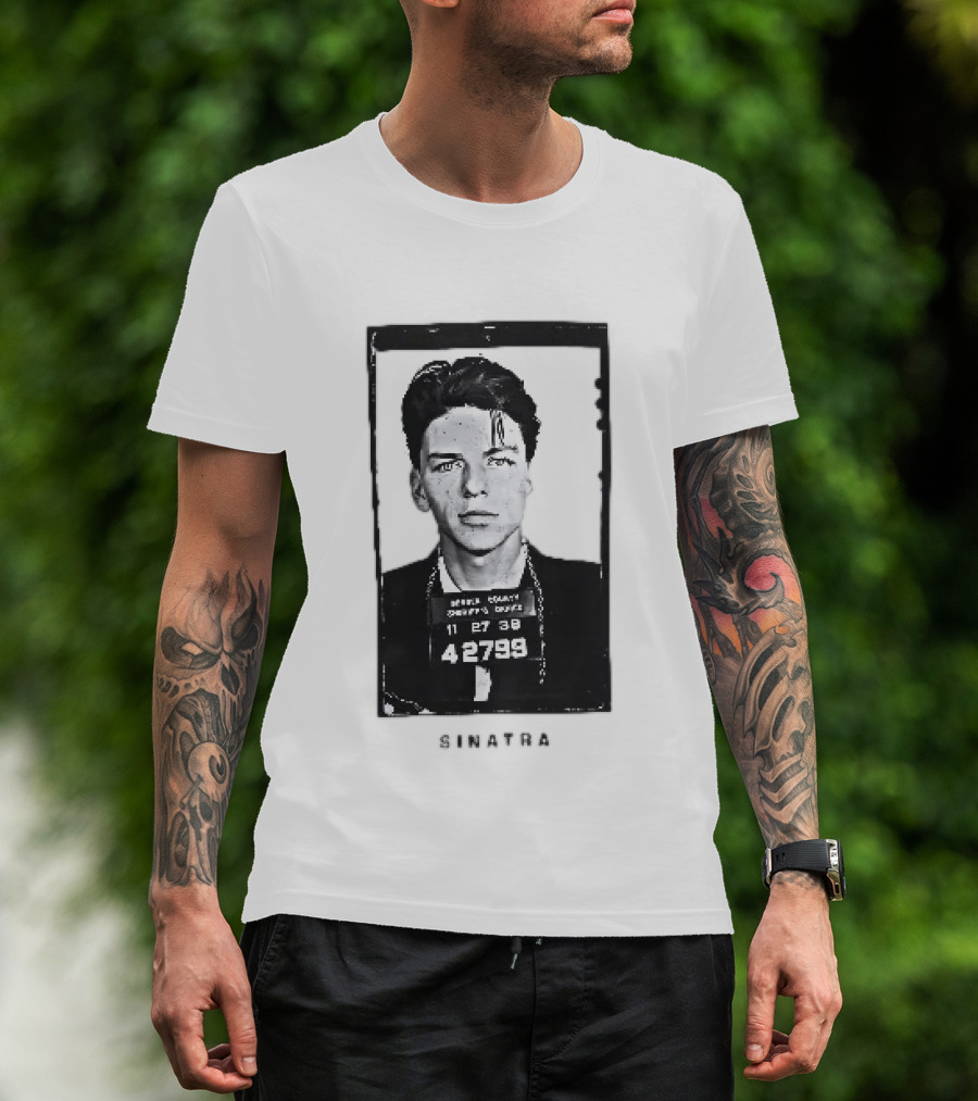 Bergen County Sheriffs Office 11 27 38 42799 Sinatra Shot T-Shirt