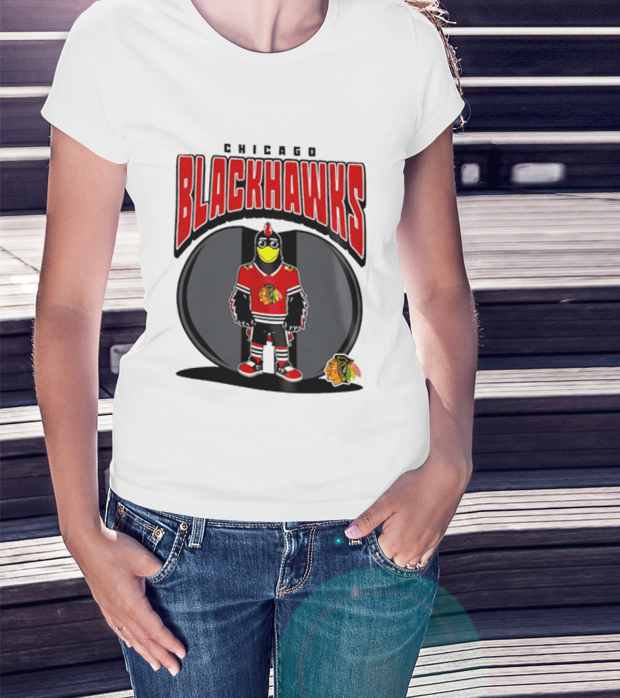 Chicago Blackhawks Mania NHL 2026 Mascot Hockey Fan Gear T-Shirt