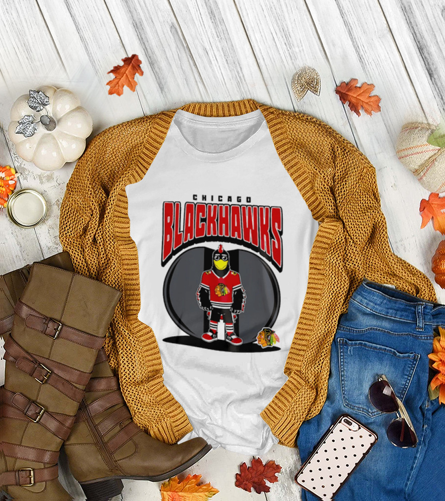 Chicago Blackhawks Mania NHL 2026 Mascot Hockey Fan Gear T-Shirt