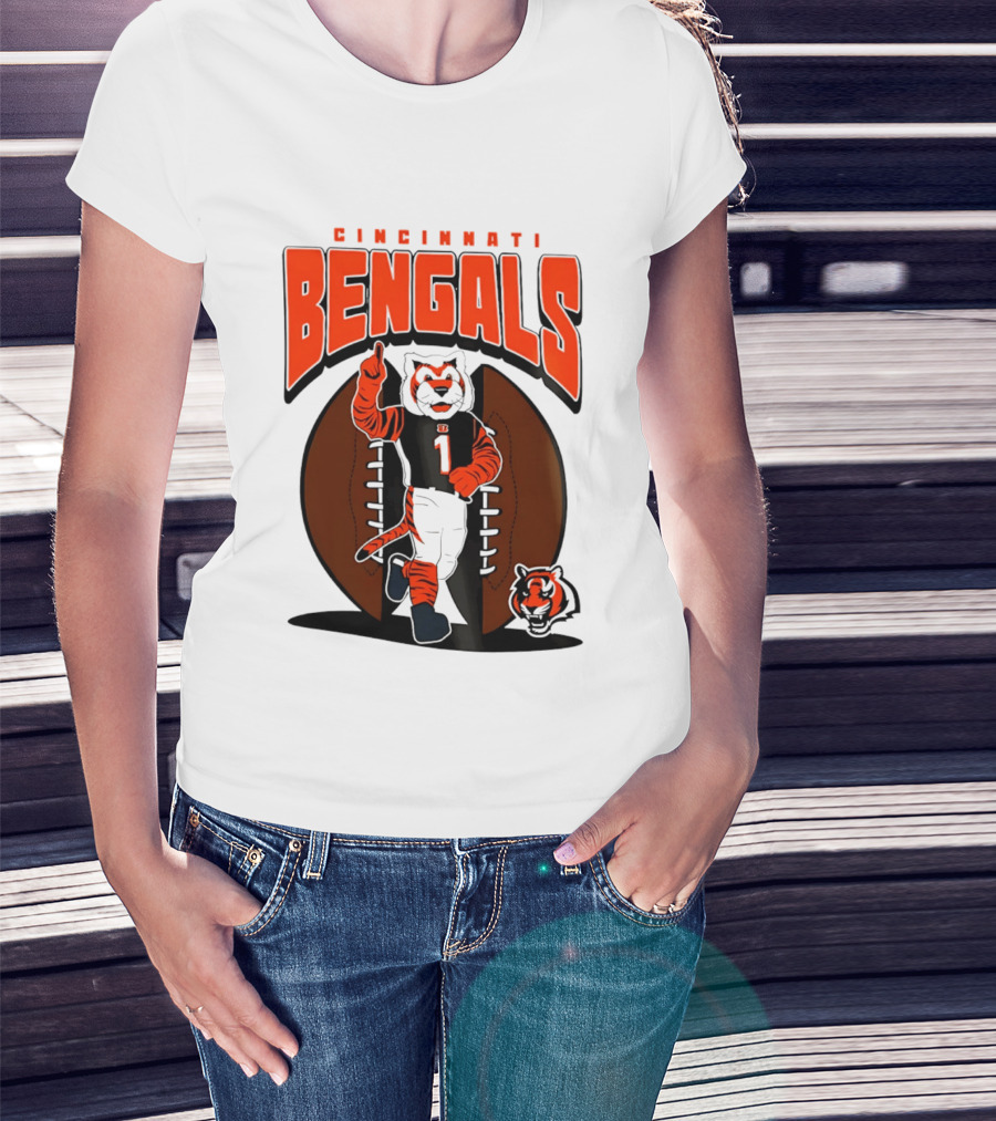 Cincinnati Bengals Tiger Mascot Football Fan Mania 2026 T-Shirt