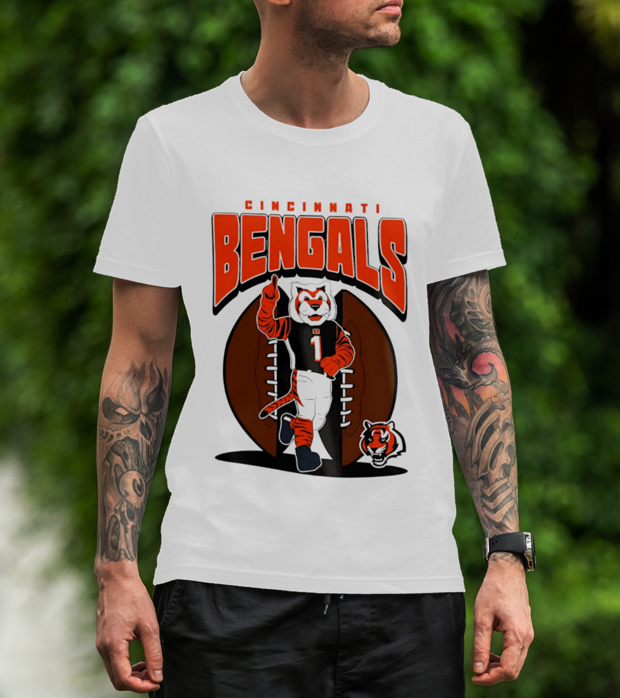 Cincinnati Bengals Tiger Mascot Football Fan Mania 2026 T-Shirt