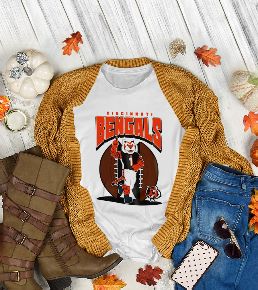 Cincinnati Bengals Tiger Mascot Football Fan Mania 2026 T-Shirt