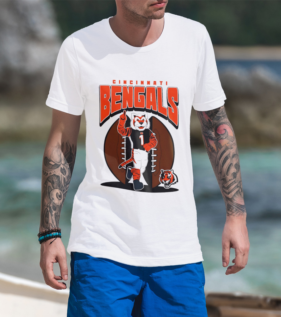 Cincinnati Bengals Tiger Mascot Football Fan Mania 2026 T-Shirt