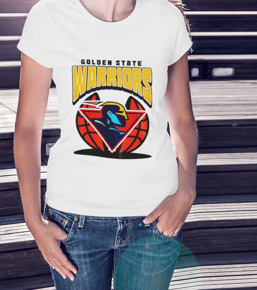 Golden State Warriors NBA 2026 Mania Retro Logo Basketball T-Shirt