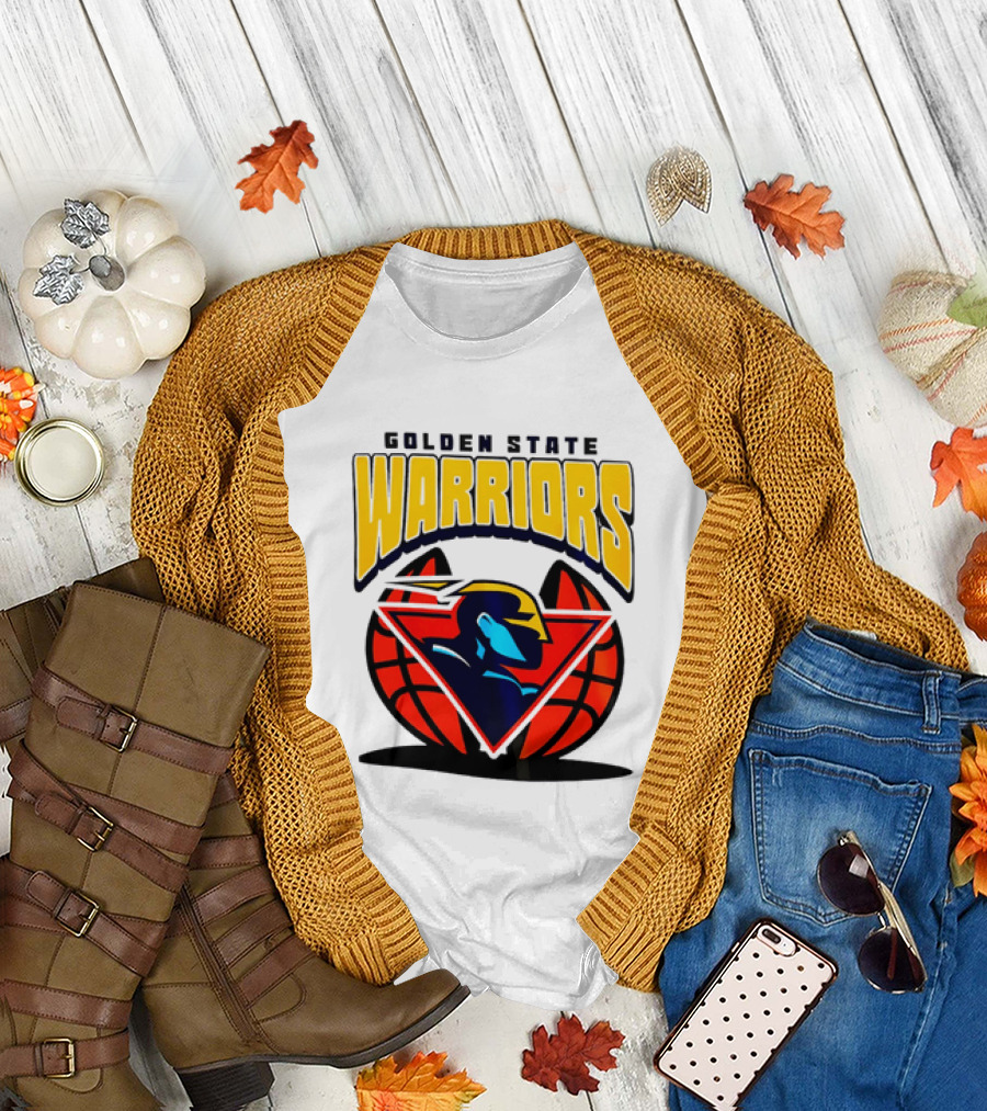 Golden State Warriors NBA 2026 Mania Retro Logo Basketball T-Shirt