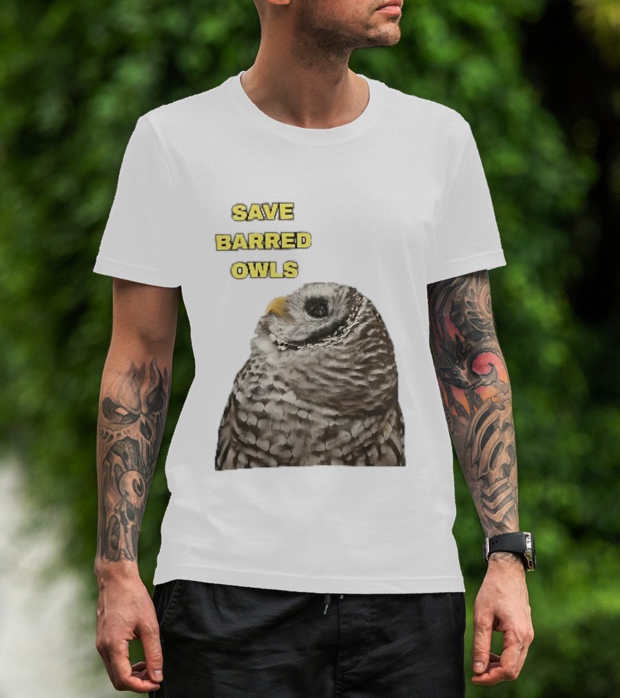Save Barred Owls Barred Owl Conservation Appeal T-Shirt