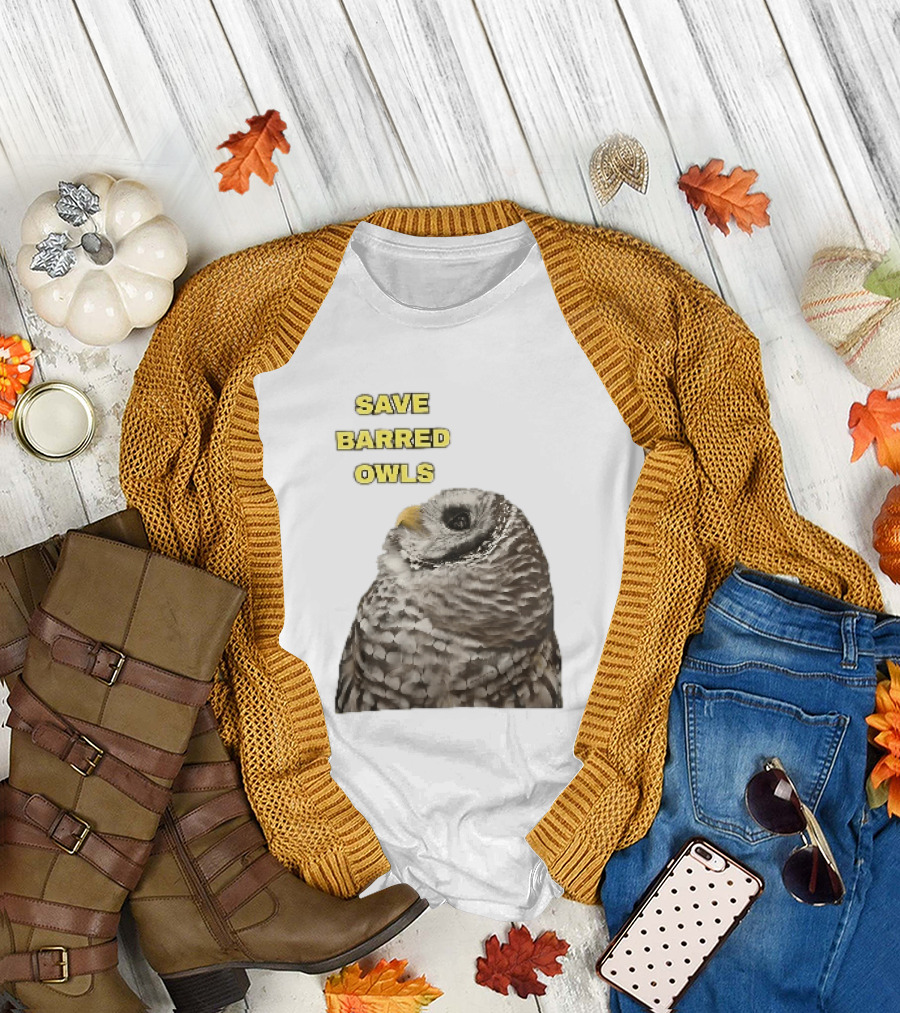Save Barred Owls Barred Owl Conservation Appeal T-Shirt